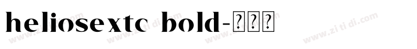heliosextc bold字体转换
